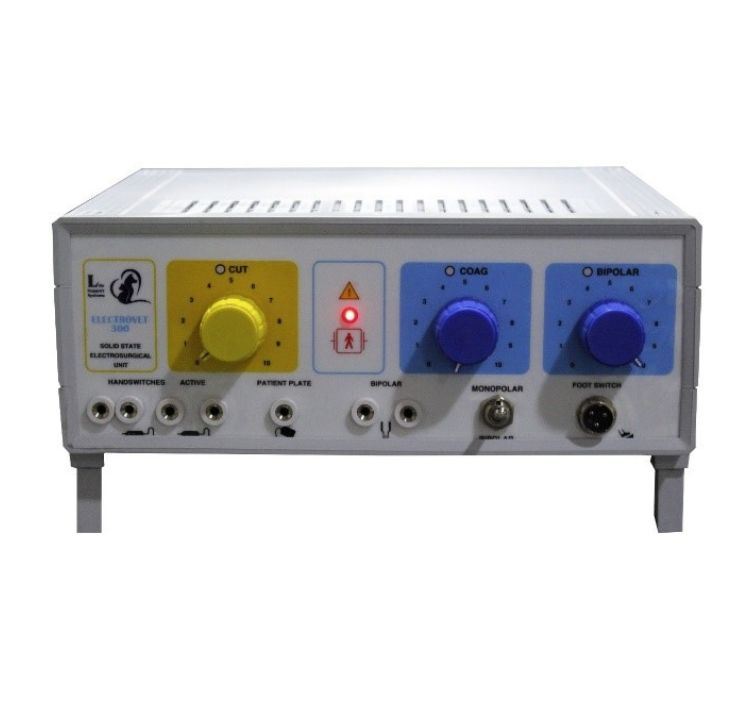 Electrovet 300 Surgical Unit Manufacturer and supplier in Mumbai, Pune, Bangluru, Delhi, Chennai, Hyderabad, Visakhapatnam, Ahmedabad, Surat, Vadodara, Palanpur, Agra, Kolhapur, Goa, Jaipur, Jodhpur, Kolkata.